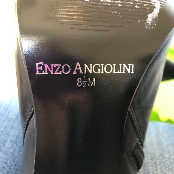 SALE Enzo Angiolini black zip heeled boots - Picture 7 of 9